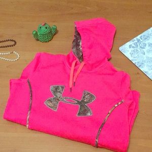 Pink with camo comfy sweater